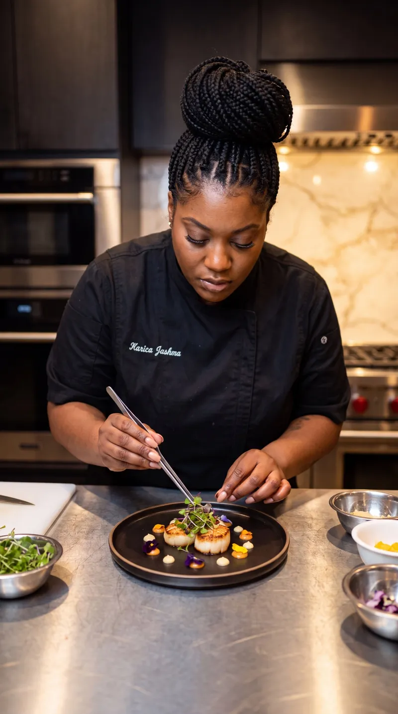 Precision plating of a fusion course on dark slate